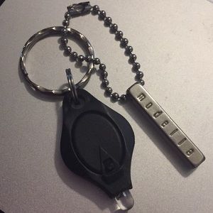 Modella Bag Charm With light Keychain